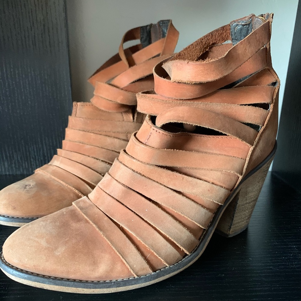 free people strapped boot heels
